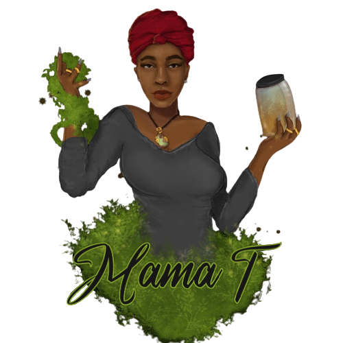 Mama T holding Herbs for Your Healing, Herbal Remedies
